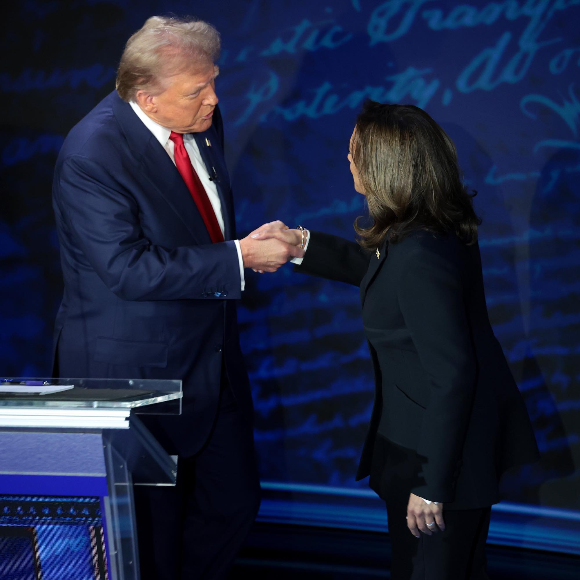 The big moments from the Harris-Trump debate